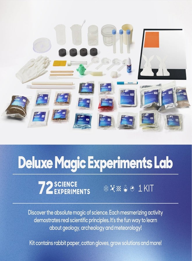 Discovery Kids Discovery™ Magic Science Lab - 72 STEM Experiments for Kids| Reactions, Illusions, Crystals, Slime & Light Tricks| DIY Chemistry Project Kit| Educational Learning Toy| Physics Activity Set Ages 8+ - Image 5