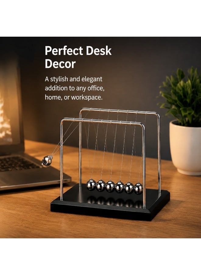 EXCLIFE Newton's ball, office desk leisure decompression ornaments, creative furniture decorations - Image 3