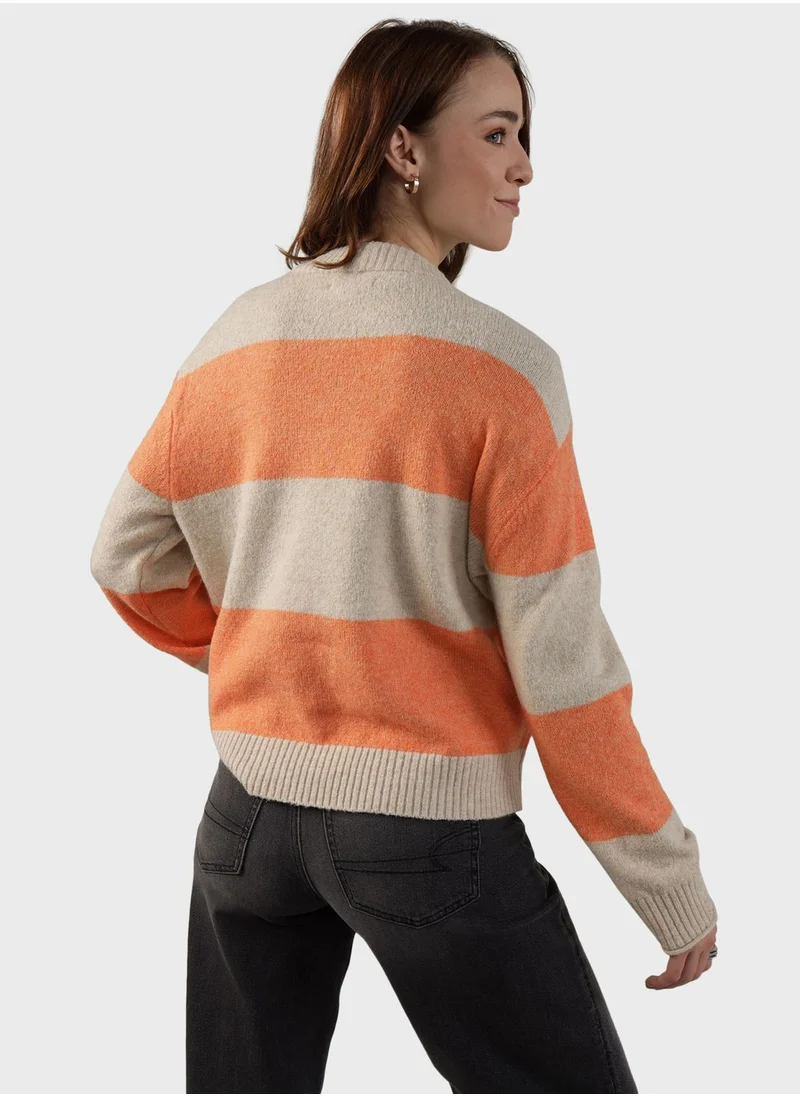American Eagle Crew Neck Knitted Sweater