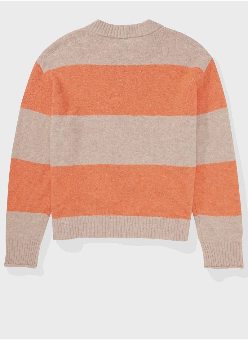 American Eagle Crew Neck Knitted Sweater