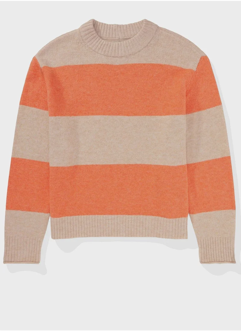 American Eagle Crew Neck Knitted Sweater