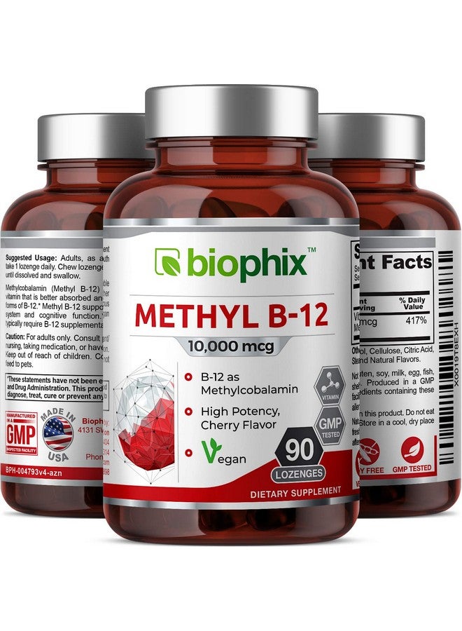 biophix ميثيل ب 12 10000 ميكروغرام 90 حبة نباتية بنكهة الكرز قوة إضافية تدعم الجهاز العصبي صحة المناعة تدفق الدم الأيض تركيز الدماغ الطاقة - Image 5