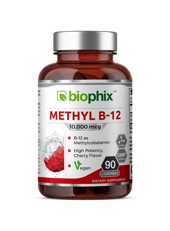 biophix ميثيل ب 12 10000 ميكروغرام 90 حبة نباتية بنكهة الكرز قوة إضافية تدعم الجهاز العصبي صحة المناعة تدفق الدم الأيض تركيز الدماغ الطاقة - Image 1