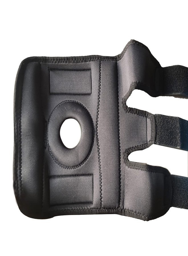 KUDIZE Open Patella Hinged Knee Brace for Knee Joint Pain Relief Functional Knee Support Cap Sleeve for Men & Women Ligament Tear Wraparound Stabilizer Black (1 Pair / 2 Pcs) (L) - Image 4