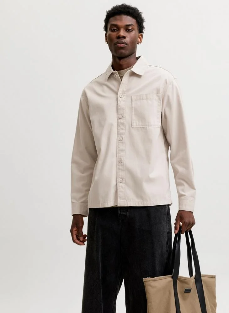 JACK & JONES Solid Regular Fit Shirt