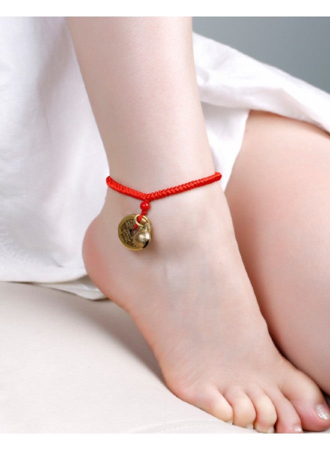 Premium Value】handcrafted Braided Red Thread Anklet For Men And Women - Gift Box Edition - Image 1