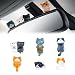 TSTESE Car Cute Cat Decor Rearview Mirror Ornaments Decorations Dashboard Truck Interior Ornament Decorate Funny Pussy Figure EV Decorative Gifts RV Decors Universal Accessories Cartoon Animals 6 Pcs - Image 2