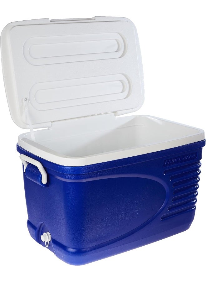 PRINCEWARE 30-Litre Ice Box Thermo insulated Picnic Cool Box-Thermo Keeper Container Expanded Cooler Fishing Ice Box (Blue,Red,Orange Mixed Colour) - Image 4