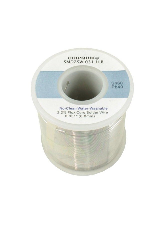 Chip Quik Solder Wire 60/40 Tin/Lead no-clean .031 1lb - Image 1