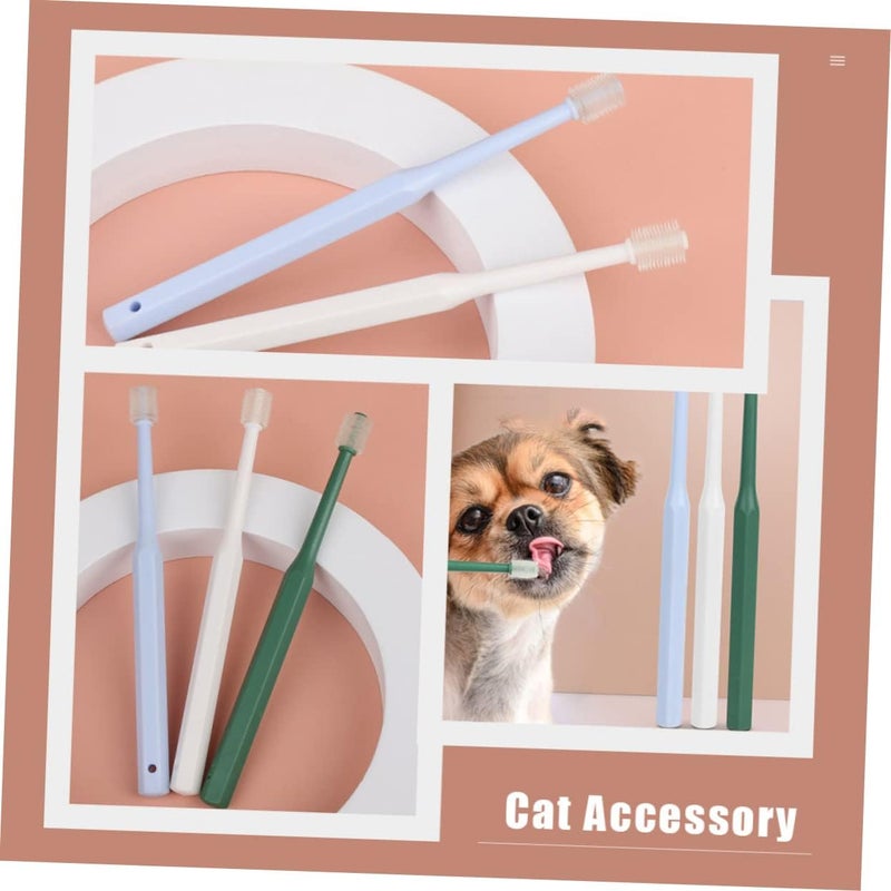 Pet Toothbrush for Dogs and Cats Dog Dental Care Kit Portable Puppy Brush and Kitten Toothbrush - Image 2