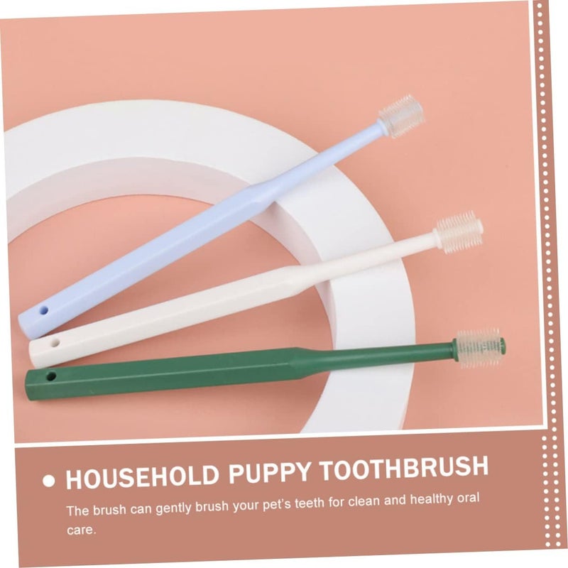 Pet Toothbrush for Dogs and Cats Dog Dental Care Kit Portable Puppy Brush and Kitten Toothbrush - Image 4