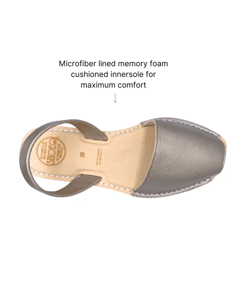 SHOEQ Bronze Luxe Avarca for Women | Best Price UAE