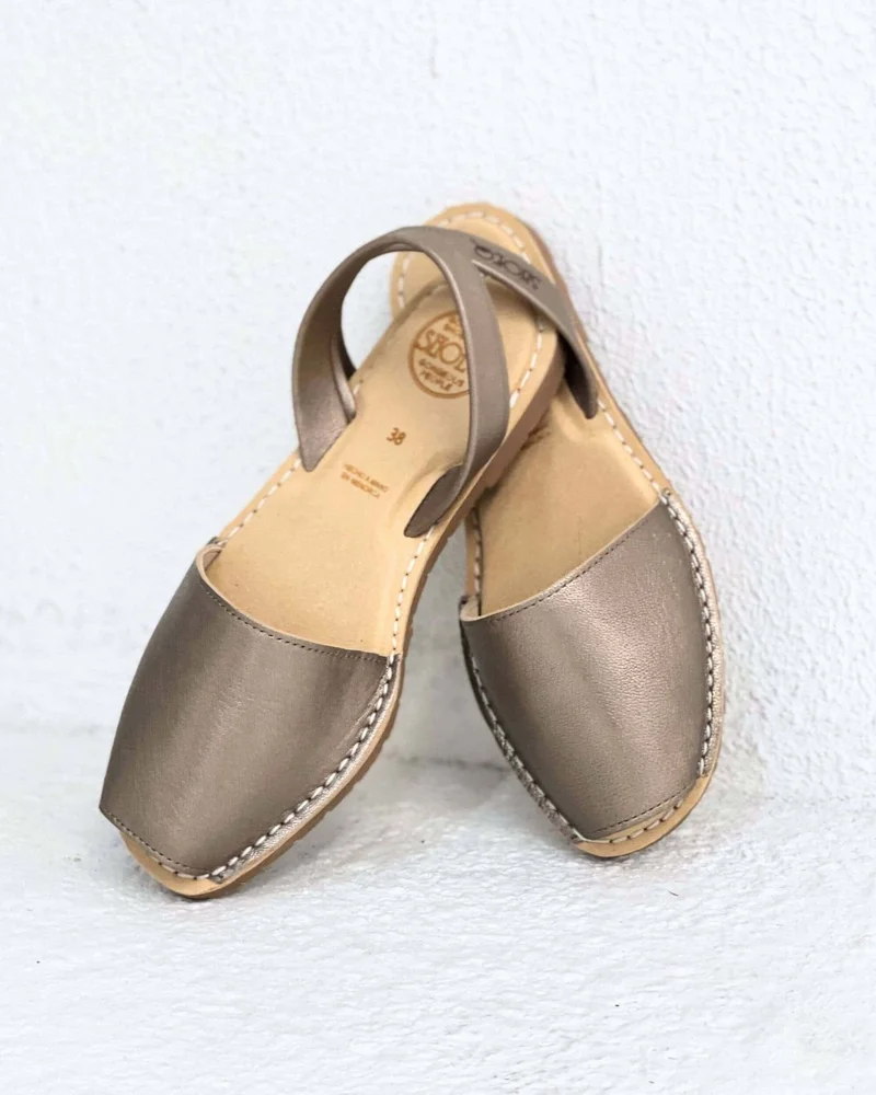 SHOEQ Bronze Luxe Avarca for Women | Best Price UAE