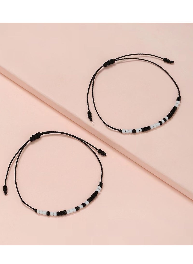 Generic - Promise Bracelets Long Distance Matching Couple Bracelets for Boyfriend and Girlfriend Him and Her - Image 1