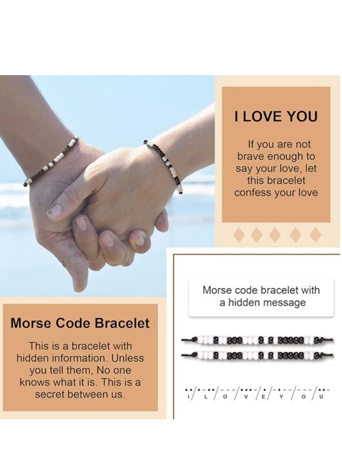 Generic - Promise Bracelets Long Distance Matching Couple Bracelets for Boyfriend and Girlfriend Him and Her - Image 1