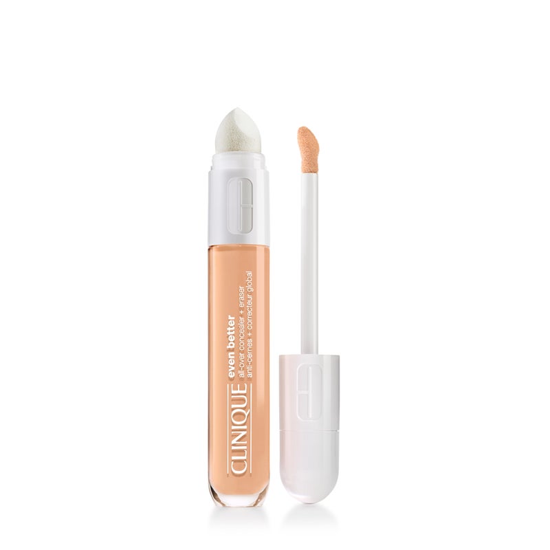 Clinique Even Better AllOver Full Coverage Concealer  Eraser For Dark Circles  Hydrating Brightening  Depuffing Golden Neutral 02 Fl Oz