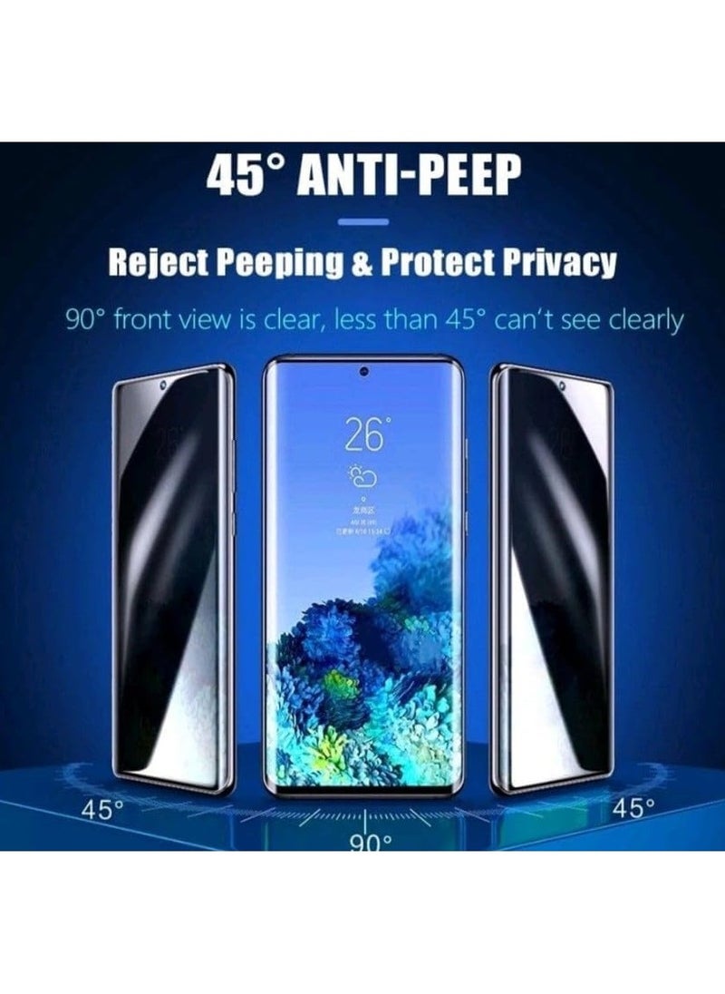 ماركة غير محددة - واقي شاشة الخصوصية، واقي شاشة من الزجاج المقوى المضاد للتجسس لهاتف Oppo Find x6/X6 Pro 5G مضاد للتجسس سهل التركيب ثلاثي الأبعاد تغطية كاملة - Image 1