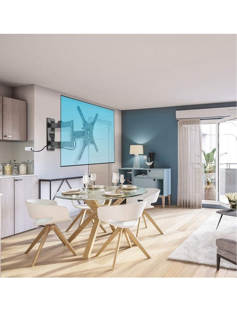 Full Motion TV Wall Mount for Most 32-55 Inch Computer Monitors and TVs，Adjustable Tilting, Rotating.Weight up to 60lbs - Image 2