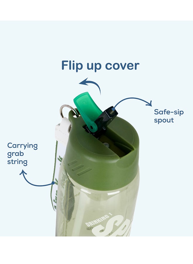 HYDROBREW - Water Bottle With Grab String 800 ML - Green - Image 1