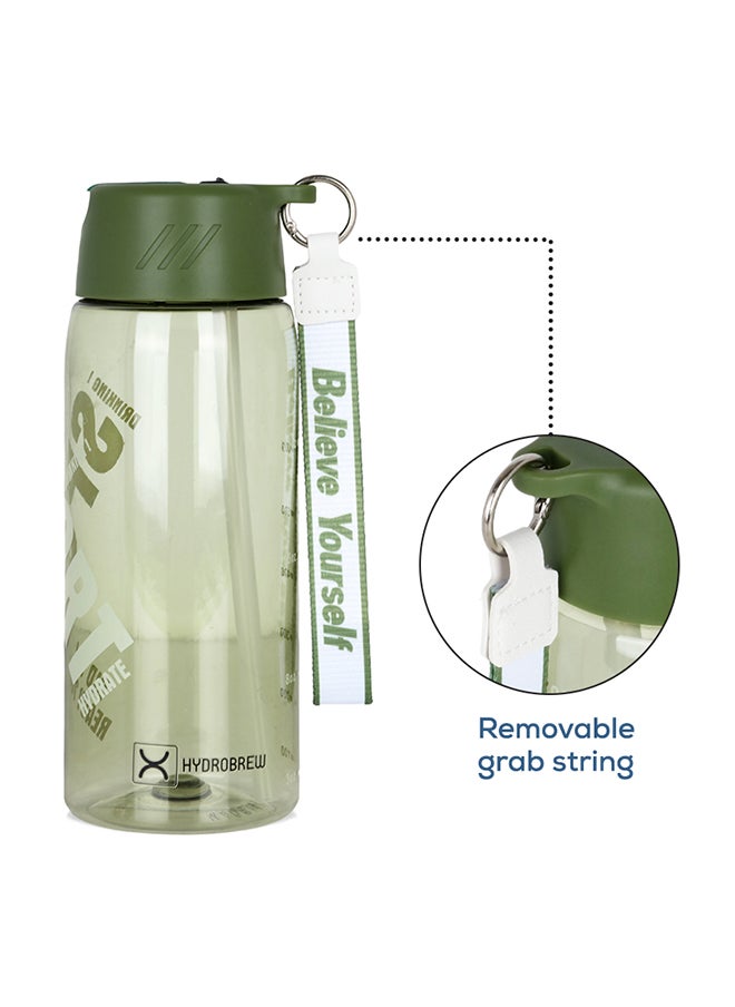 HYDROBREW - Water Bottle With Grab String 800 ML - Green - Image 1