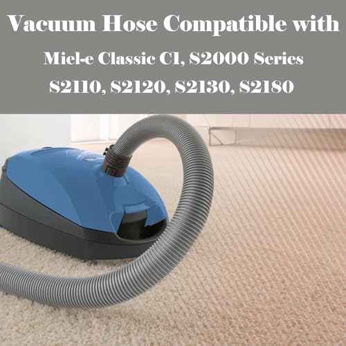 Gleway Suction Hose Parts for Vacuum Cleaner Compatible with Miele Classic C1 SBxx S2xx S2110 S2120 S2130 S2180 Canister Vacuum Cleaner Flexible Pipe Tube 18m Vacuum Attachment Grey - Image 3