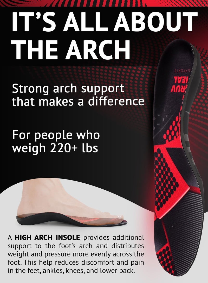 كيو زد نعال داخلية داعمة لالتهاب اللفافة الأخمصية للرجال والنساء - نعال داخلية لتقويم العظام - Image 3