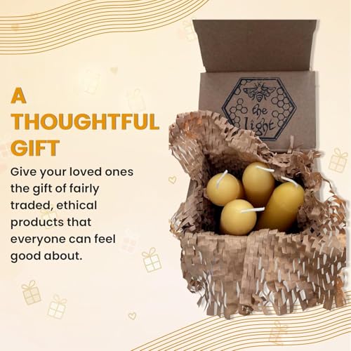 Bee The Light BeeTheLight Beeswax Lantern Candles (3.5" x 1.25") - Smokeless Unscented Candle - 12 Hours Burn Time Each - Pure Beeswax Candle - Handmade Camping Candle for Lanterns & Chandeliers - Pack of 24 - Image 5