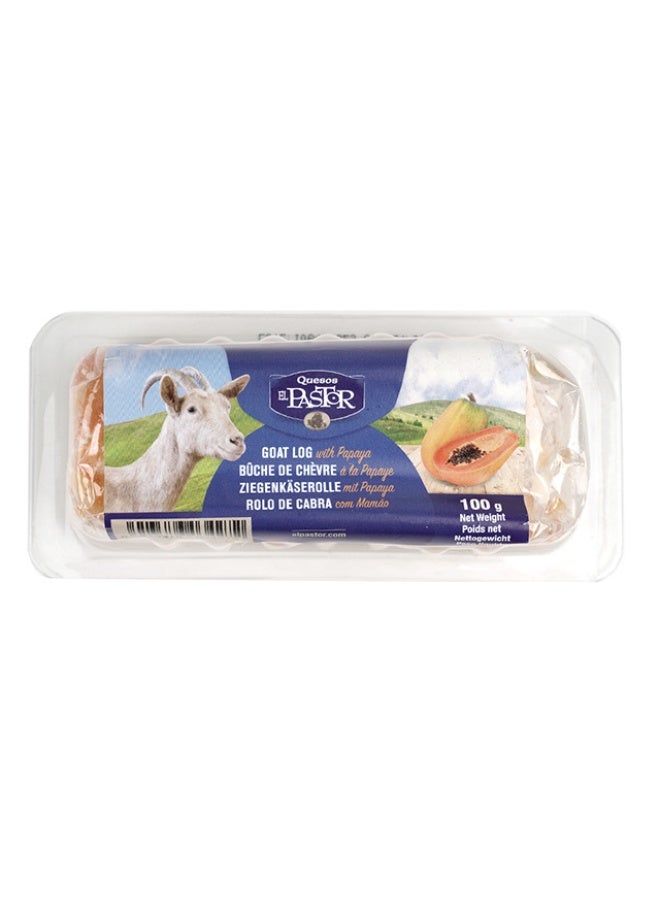 Flavoured Goat Cheese Log Papaya - 100g