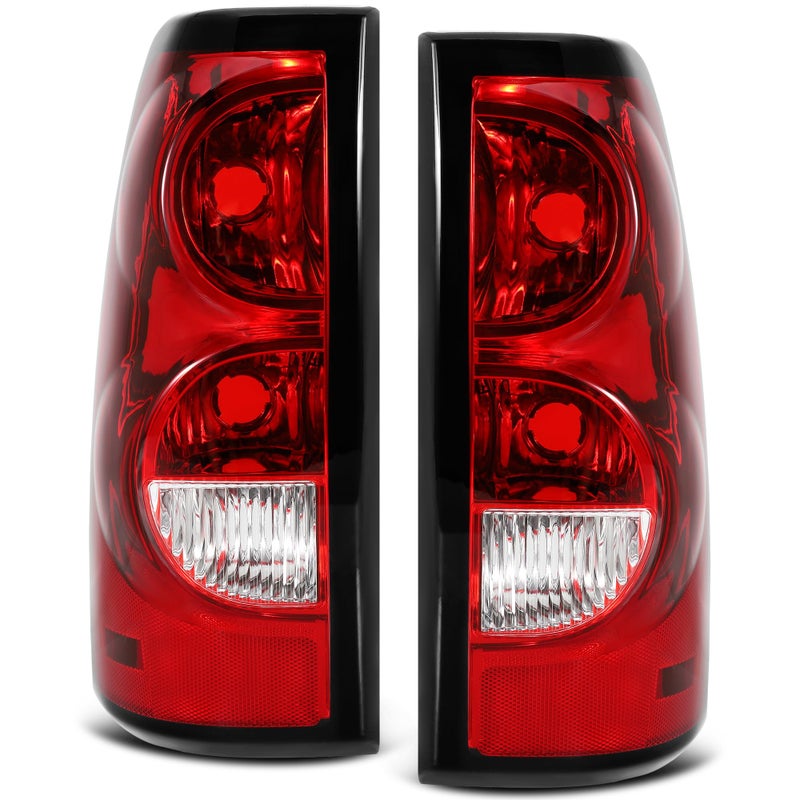 Daume Tail Lights Rear Lamp Compatible With 2003 2004 2005 2006 Chevy Silverado 03 Silverado 04 Silverado 05 Silverado 06 Silverado Brake Lamp Driver Side And Passenger Side - Image 1