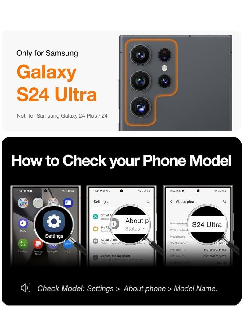 TIGER Samsung Galaxy S24 Ultra Case | MagSafe-Compatible Shockproof Protective Cover | Anti-Scratch & Full Camera Protection | Slim & Durable Wireless Charging Case for Galaxy S24 Ultra (6.8-inch, 2024) - Image 5