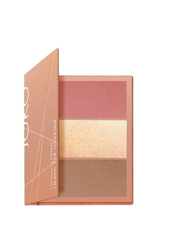 JOKO 3 in 1 Contouring Palette Touch the Illusion 03 Peach