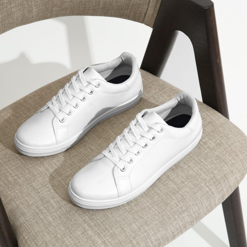 Jousen Mens Sneakers White Mens Casual Shoes Soft Breathable Fashion Sneakers for Mens(AMY5210 White 10.5) - Image 5