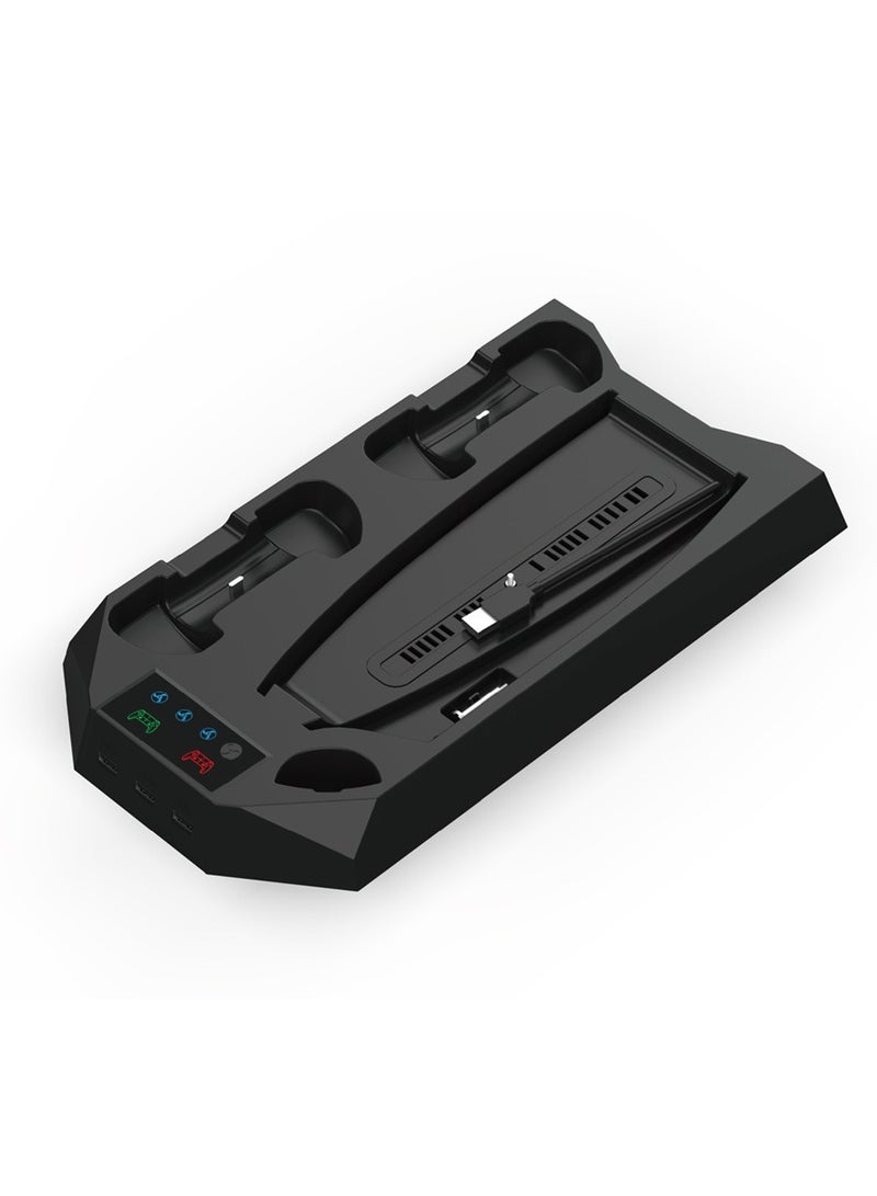 Charging Cooling Fan Base With Storage Disc Rack - wireless - Image 1