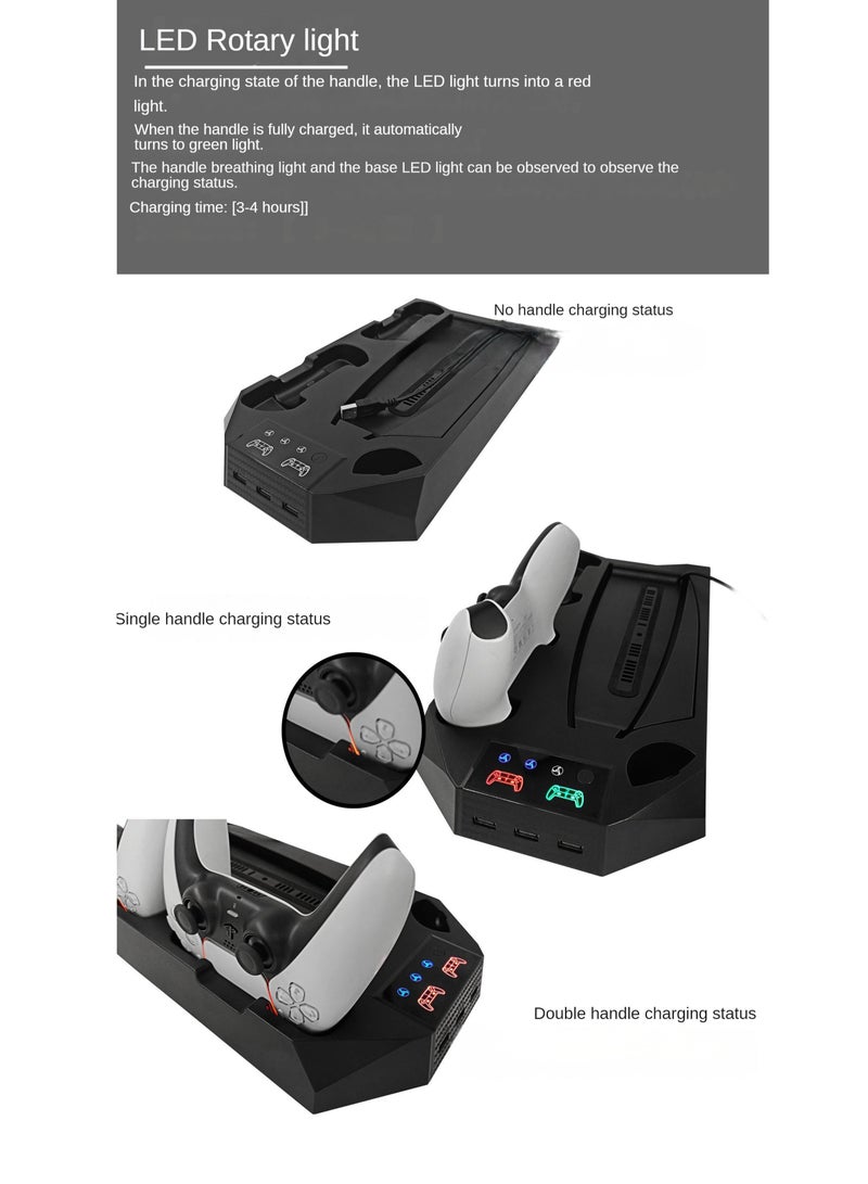 Charging Cooling Fan Base With Storage Disc Rack - wireless - Image 4