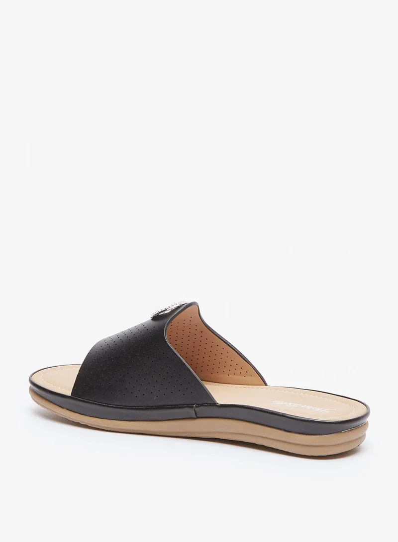 shoexpress One Strap Low Heel Sandals