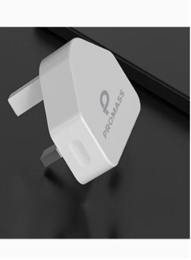 PROMASS Original Wall Charger Supports Fast Charging Usb Port 10W With 1 Meter Lightning Cable For Iphone Devices From Promas, White Color - Image 1