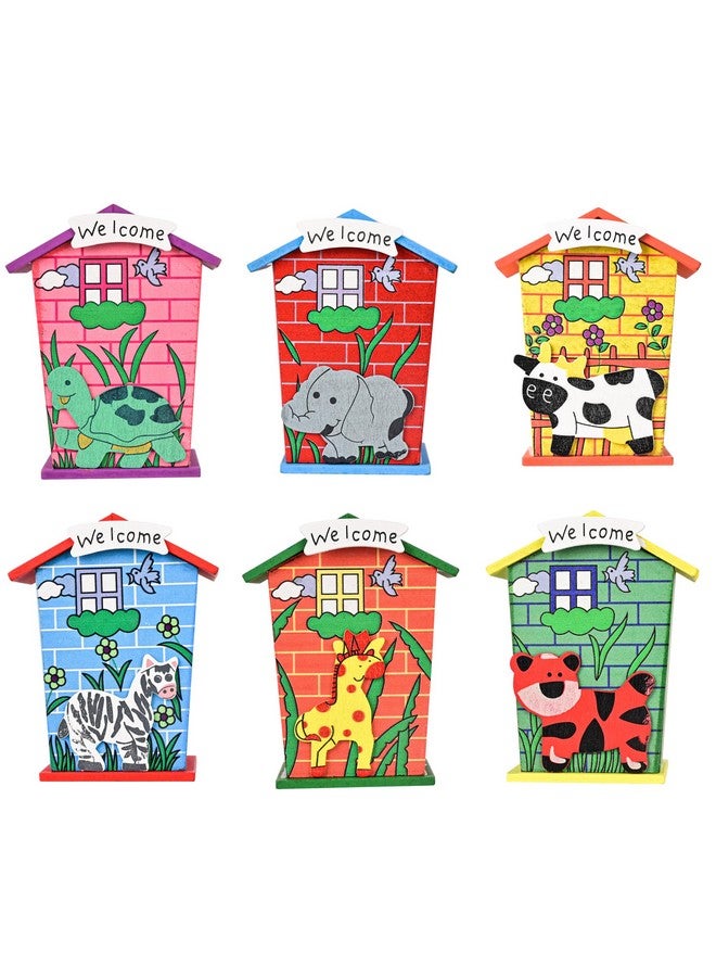Artlicious 10pcs Wooden Piggy Banks for Kids, Savings Challenge Box, Cashbox,Cash Vault Wooden Savings Box Coin Banks - Return Gift for Kids Birthday Age 6-10 (Pack of 10) - Image 2