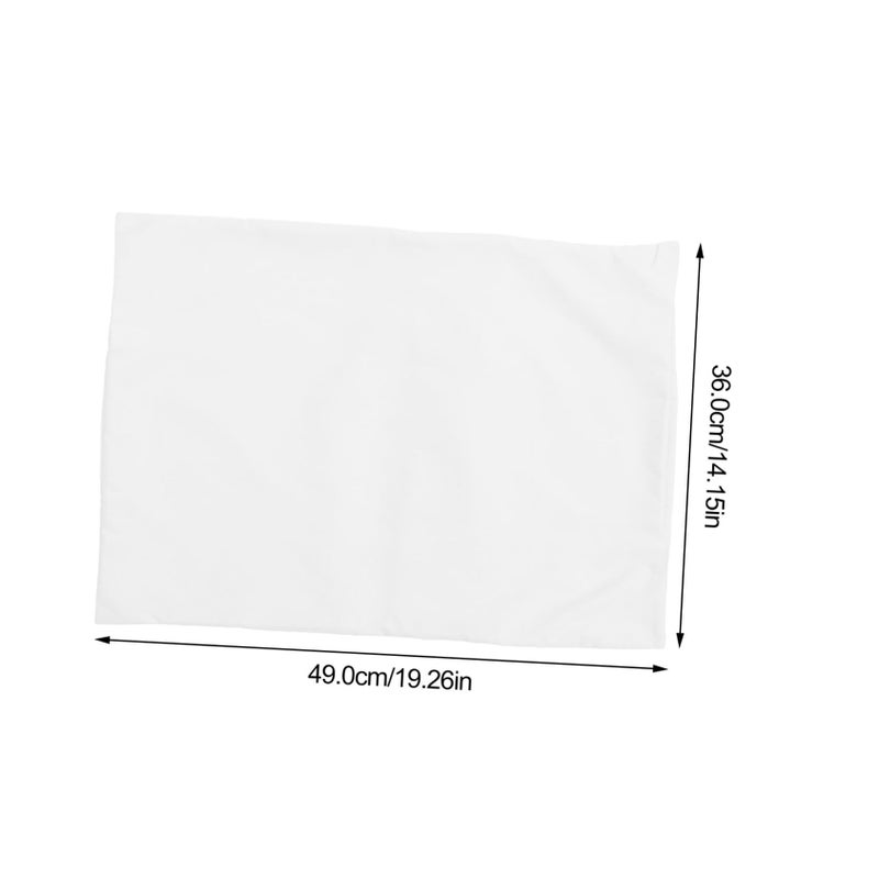 White Envelope Pillow Cases For Toddlers 2 Pack Travel Friendly Kids Pillow Covers - Image 3