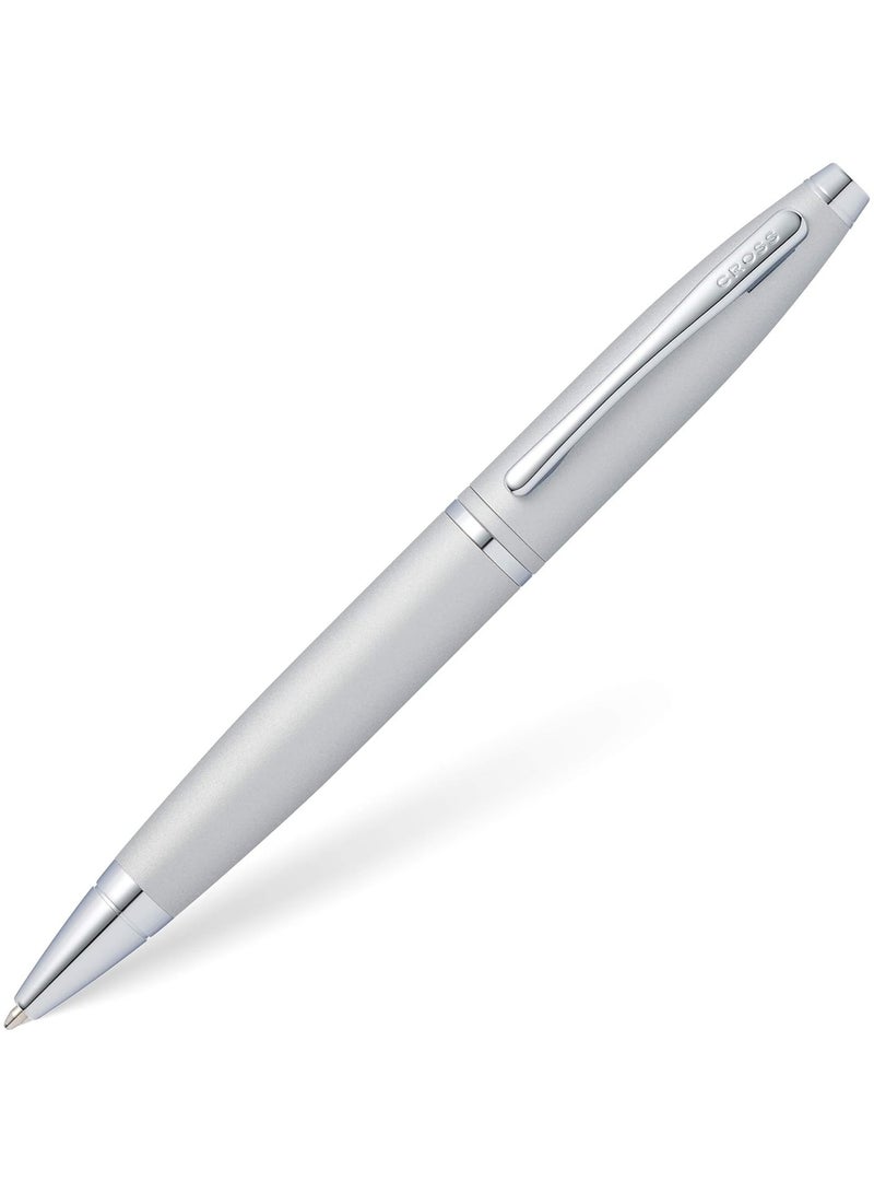 Cross 1-Piece Calais Ballpoint Pen In Gift Box Black Ink Grey Barrel - Image 1