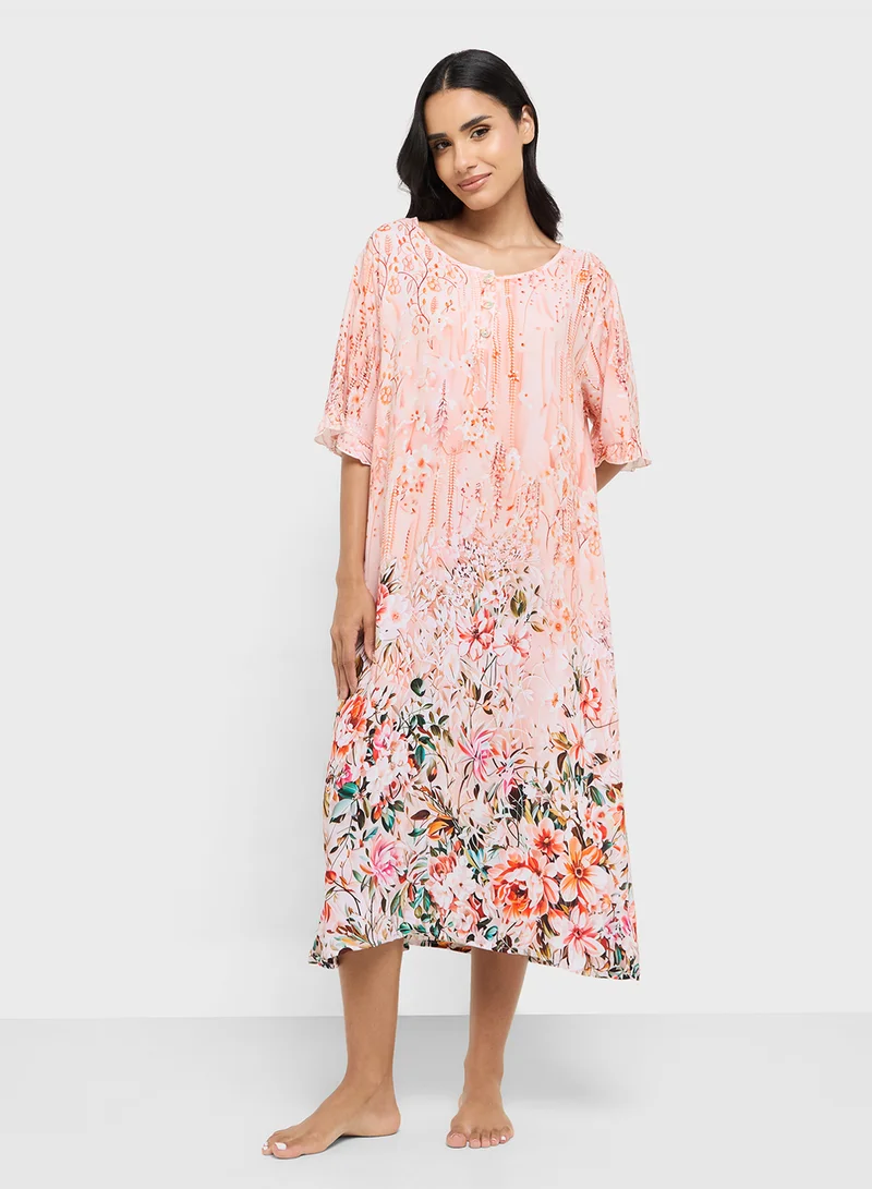 خزانة Printed Nightdress