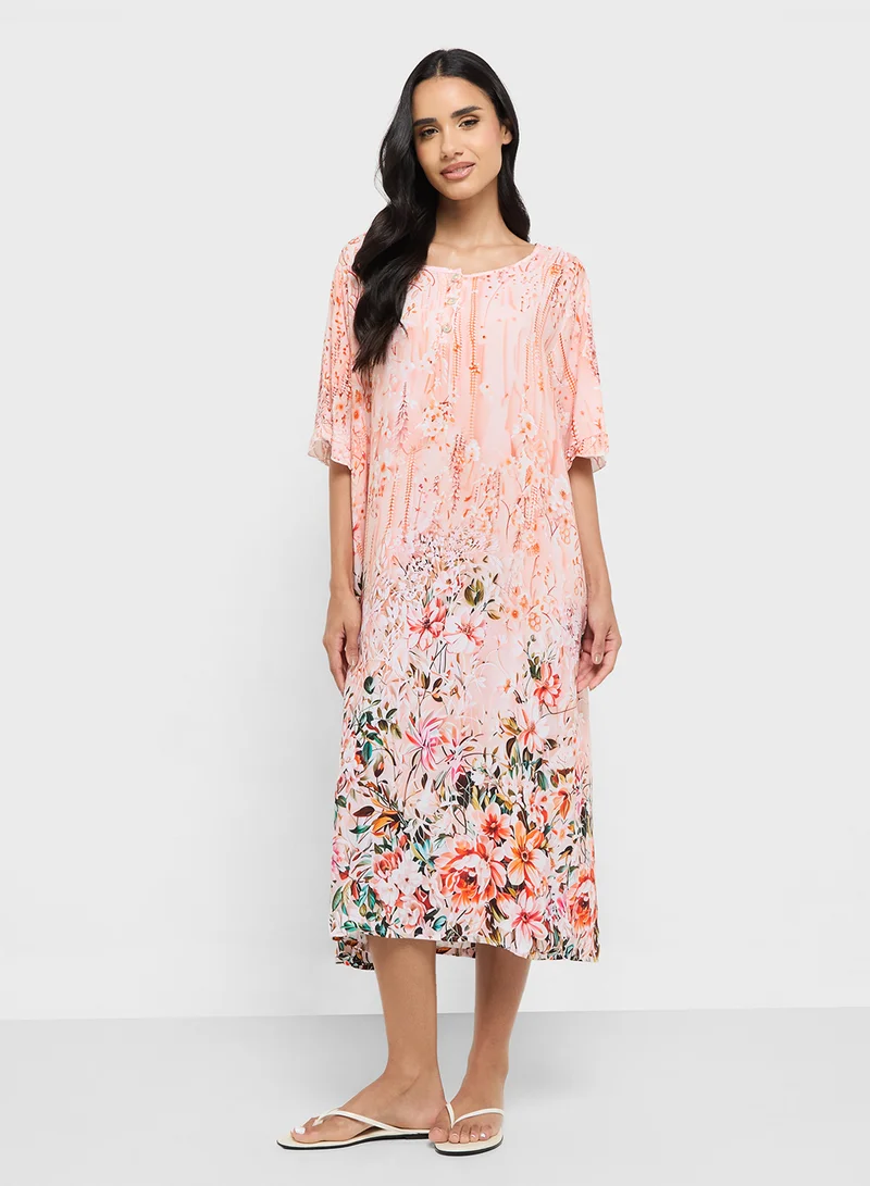 Khizana Printed Nightdress