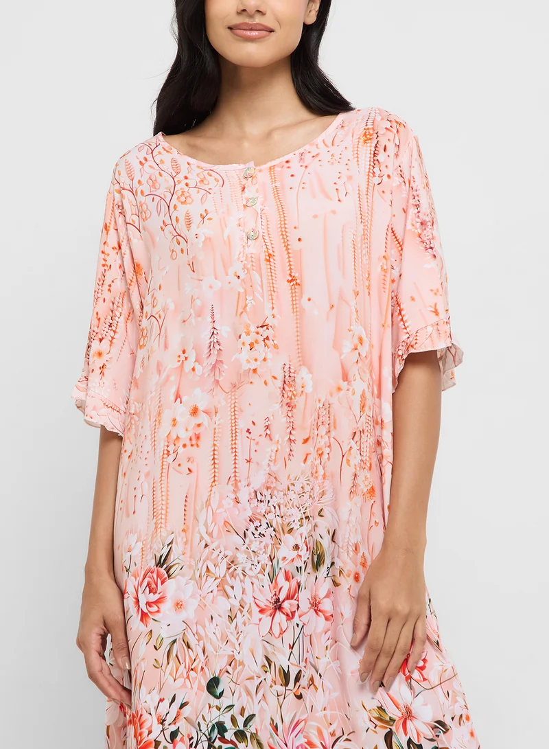 Khizana Printed Nightdress