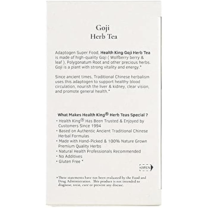 Health King Medicinal Teas Health King Medicinal Teas Tea, Goji, 20 Count - Image 5