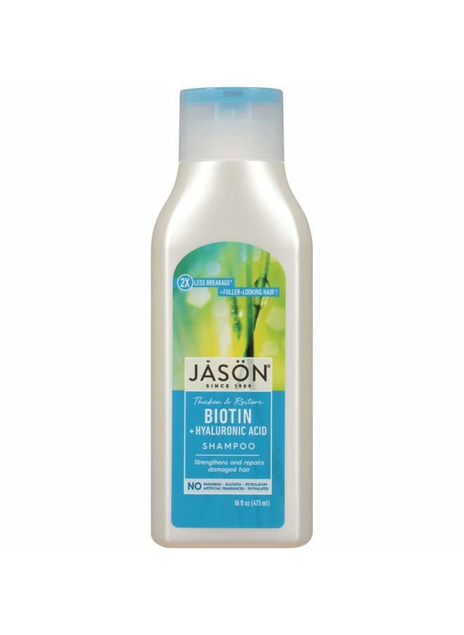 Jason JĀSÖN Natural Restorative Biotin Shampoo - Lavender, 16 Fl Oz  - Image 1