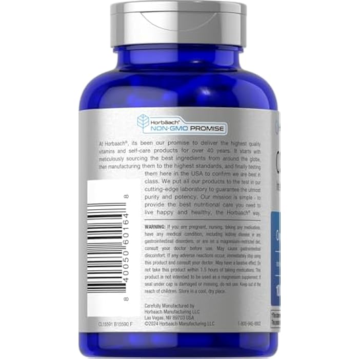 Horbäach Colon Cleanse | 100 Capsules | for Men and Women | Non-GMO & Gluten Free Colon Cleanser Pills for Adults | with Ozonated Magnesium - Image 3