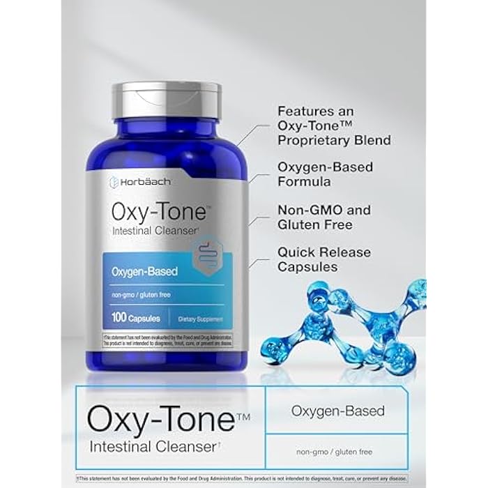 Horbäach Colon Cleanse | 100 Capsules | for Men and Women | Non-GMO & Gluten Free Colon Cleanser Pills for Adults | with Ozonated Magnesium - Image 4