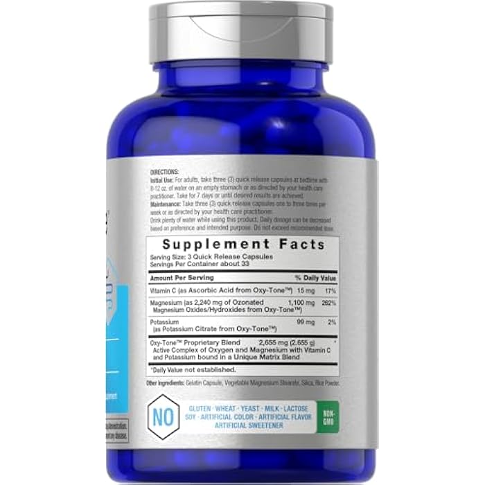 Horbäach Colon Cleanse | 100 Capsules | for Men and Women | Non-GMO & Gluten Free Colon Cleanser Pills for Adults | with Ozonated Magnesium - Image 2