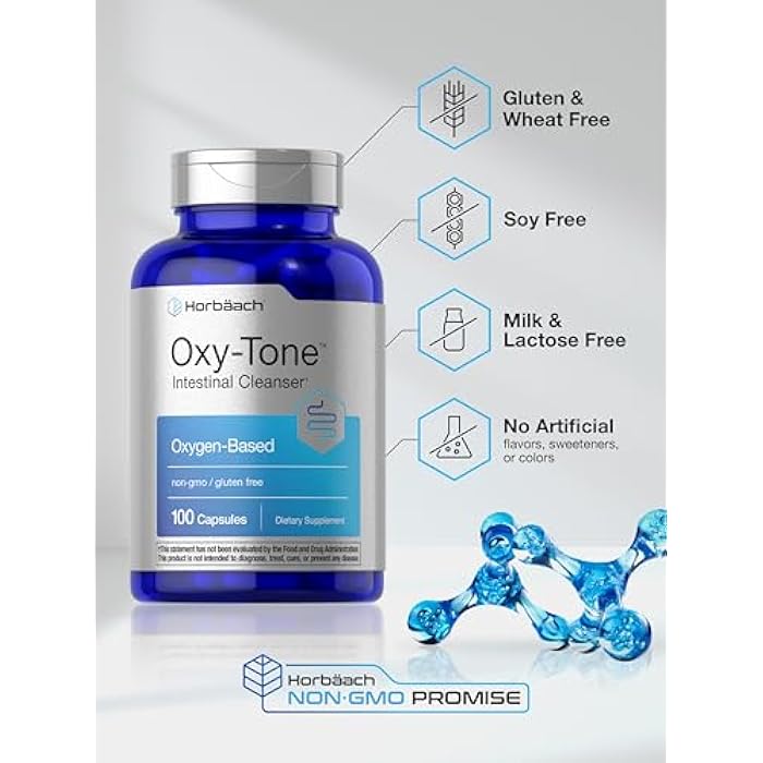 Horbäach Colon Cleanse | 100 Capsules | for Men and Women | Non-GMO & Gluten Free Colon Cleanser Pills for Adults | with Ozonated Magnesium - Image 5