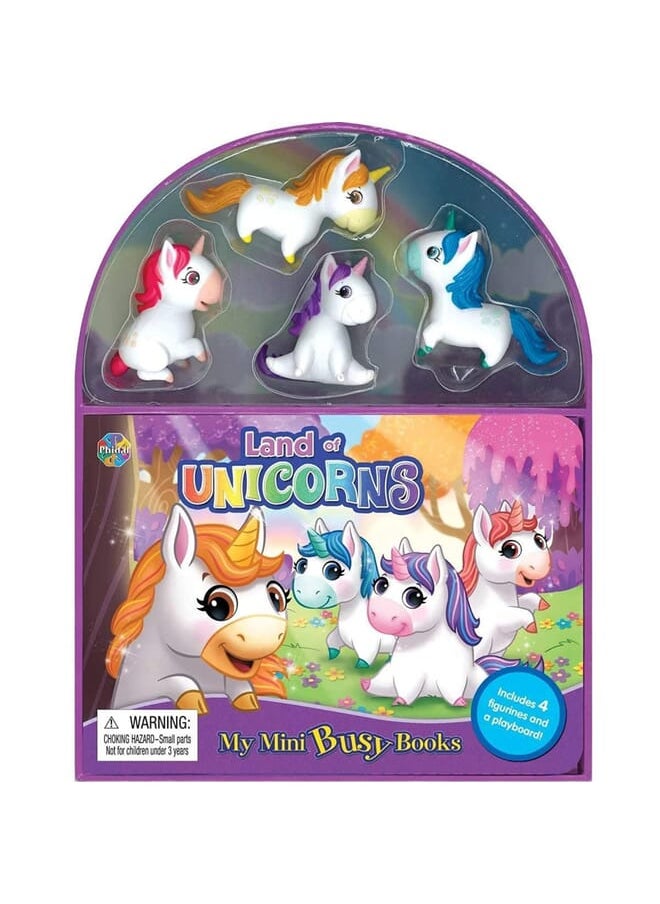 PHIDAL Unicorns Mini Busy Books [Board Book] Publishing  - Image 1