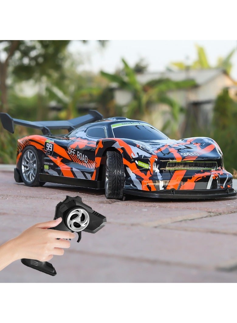 Z Create Design 1/16 Remote Control Racing Drift Car 2.4G Electric Vehicle Model with Light Fall and Collision Resistant Children's Toy Kid Gift - Image 3